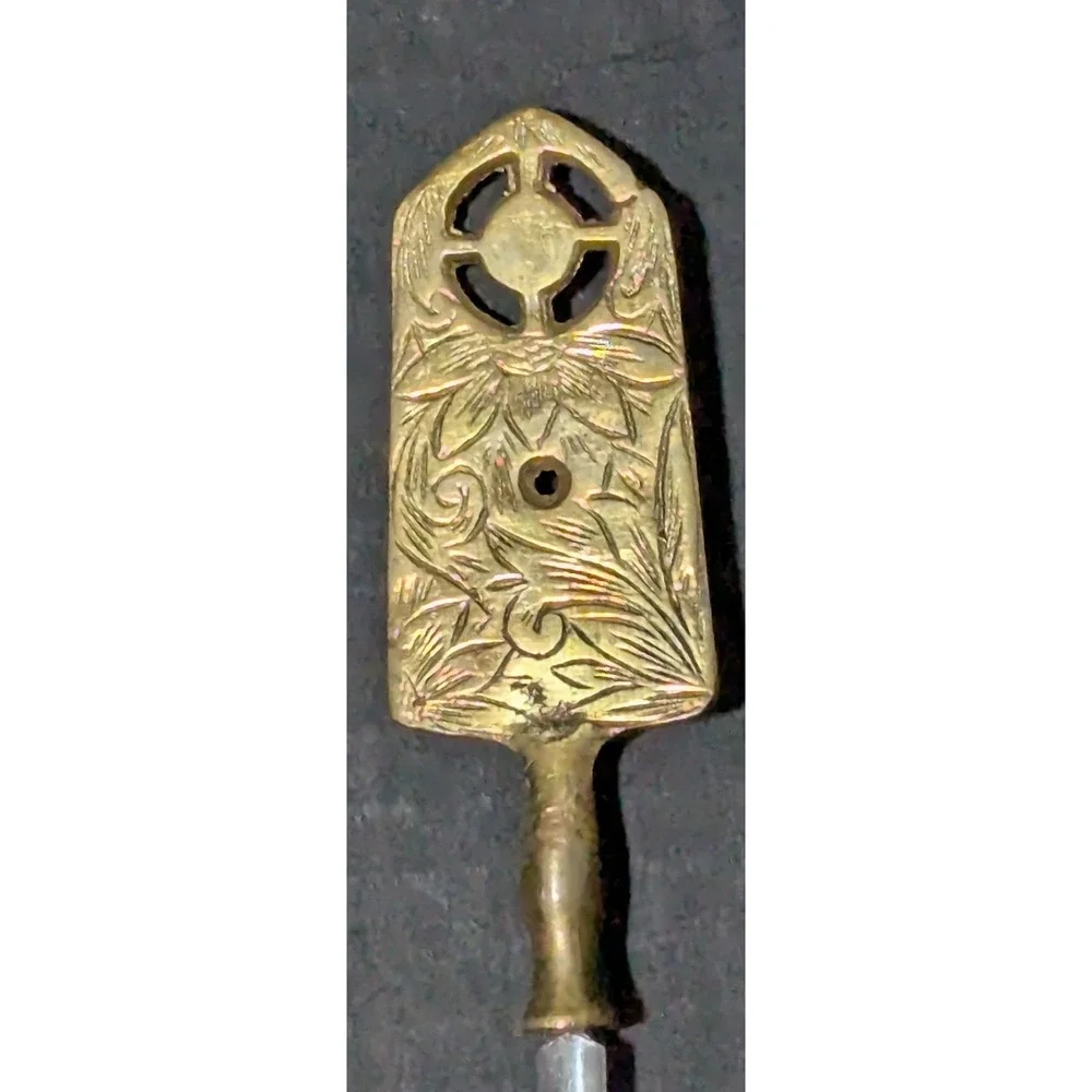Vintage Turkish Brass and Stainless Tarzan Inox Kebab Skewers Set of Six